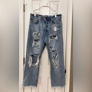 American Rag 90s Boyfriend Blue Jeans